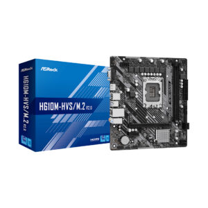 Материнская плата ASRock H610M-HVS/M.2 R2.0 /LGA 1700, Intel H610, 2xDDR 4, 1xM.2, 1xPCI-E x16, Micro-ATX/ — изображение 1
