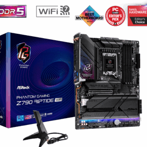 Материнская плата ASRock Z790 RIPTIDE WIFI LGA1700 4xDDR5 8xSATA RAID 5xM.2 HDMI DP eDP ATX — изображение 2