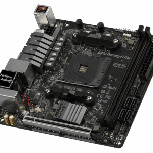 Материнская плата ASRock B450 GAMING-ITX/AC AM4 2xDDR4 4xSATA3 M.2 HDMI DP M-ITX — изображение 3