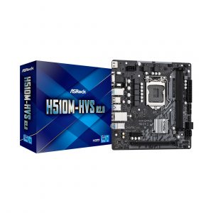Материнская плата ASRock H510M-HVS R2.0 /LGA 1200, Intel H510, 2xDDR 4, 1xPCI-E x16, Micro-ATX/ — изображение 1