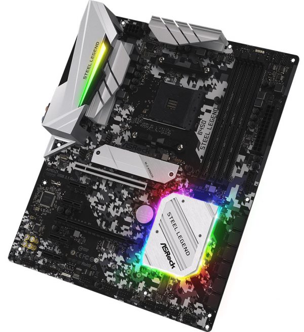 Материнская плата ASRock B450 STEEL LEGEND [AM4, AMD B450, 4xDDR 4, 2xM.2, 2xPCI-E x16, Standard-ATX 101 39bd97ac 3a7a 43ef 8c3a 1f103236b11b 33