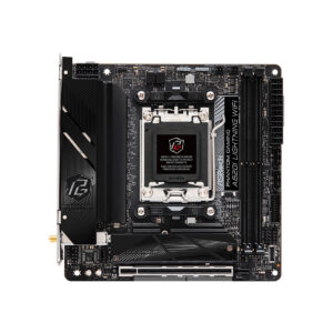 Материнская плата, ASRock, A620I LIGHTNING WIFI (4710483944246), AM5, A620, 2xDDR5 7200+(OC), 2xSATA3, 2xM.2 (1*PCI-E 4.0x4, 1*PCI-E 3.0x4), Raid, 1xHDMI, 1xPCI-Ex16, WiFi, mini-ITX — изображение 2