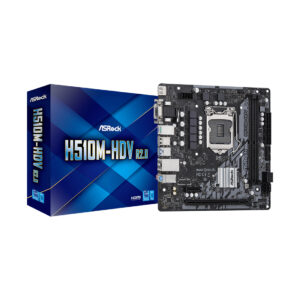 Материнская плата ASRock H510M-HDV R2.0 /LGA 1200, Intel H510, 2xDDR 4, 1xPCI-E x16, Micro-ATX/ 4 Материнская плата ASRock H510M-HDV R2.0 /LGA 1200, Intel H510, 2xDDR 4, 1xPCI-E x16, Micro-ATX/ — изображение 1