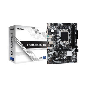 Материнская плата ASRock B760M-HDV/M.2 D4 /LGA 1700, Intel B760, 2xDDR 4, 2xM.2, 1xPCI-E x16, Micro-ATX/ — изображение 1