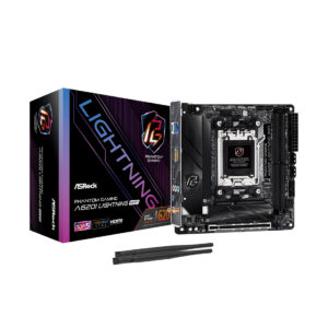 Материнская плата, ASRock, A620I LIGHTNING WIFI (4710483944246), AM5, A620, 2xDDR5 7200+(OC), 2xSATA3, 2xM.2 (1*PCI-E 4.0x4, 1*PCI-E 3.0x4), Raid, 1xHDMI, 1xPCI-Ex16, WiFi, mini-ITX — изображение 1