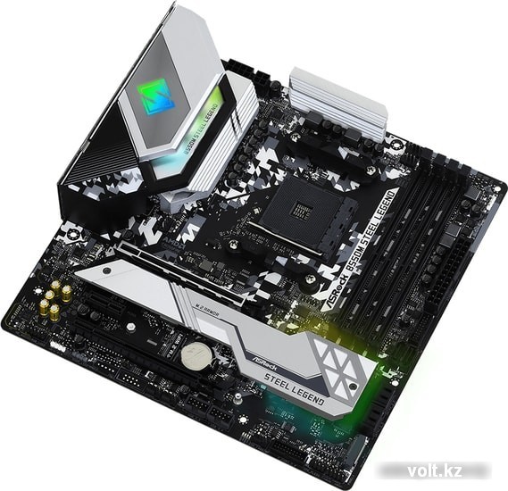 Материнская плата ASRock B550M STEEL LEGEND /AM4, AMD B550, 4xDDR 4, 2xM.2, 2xPCI-E x16, Micro-ATX/ 72 50aa7bae 5c2a 402d 8b08 d78d51b9d835 35