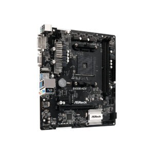 Материнская плата, ASRock, B450M-HDV R4.0 (4717677337617), AM4, B450, 2xDDR4 2933, 4xSATA3, 1xM.2, 1xD-Sub, 1xDVI-D, 1xPCI-Ex16, 1xPCI-Ex1, mATX — изображение 3