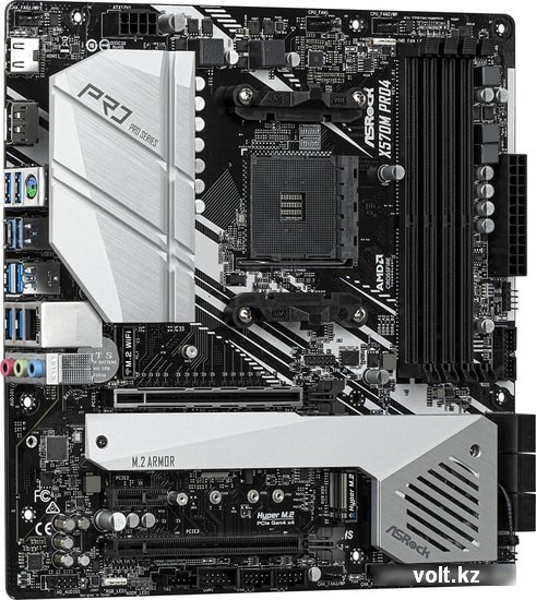 Материнская плата ASRock X570M PRO4 /AM4, AMD X570, 4xDDR 4, 3xM.2, 2xPCI-E x16, Micro-ATX/ 54 76469342 8ff6 4842 80ea 2ee185d1b04d 26