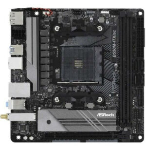 Материнская плата ASRock B550M-ITX/AC /AM4, AMD B550, 2xDDR 4, 1xM.2, 1xPCI-E x16, Mini-ITX — изображение 1