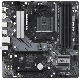 Материнская плата ASRock A520M PHANTOM GAMING 4 /AM4, AMD A520, 4xDDR 4, 2xM.2, 2xPCI-E x16, Micro-ATX/ — изображение 1