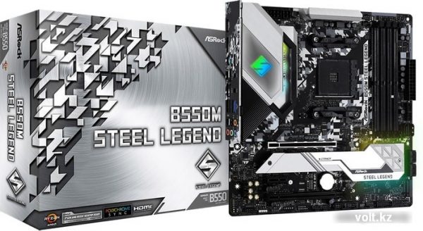 Материнская плата ASRock B550M STEEL LEGEND /AM4, AMD B550, 4xDDR 4, 2xM.2, 2xPCI-E x16, Micro-ATX/ 59 8972f376 6b70 471e 8ffd ae6ed459b92d 29