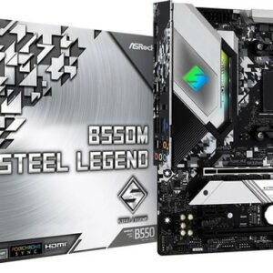 Материнская плата ASRock B550M STEEL LEGEND /AM4, AMD B550, 4xDDR 4, 2xM.2, 2xPCI-E x16, Micro-ATX/ — изображение 2