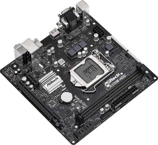 Материнская плата ASRock H370M-HDV /LGA 1151 v2, H370, 2xDDR 4, 1xPCI-E x16, Micro-ATX/ 78 8ac73df6 3d9d 4a09 863c f47ce7f86884 38