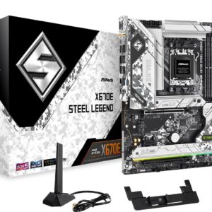 Материнская плата ASRock X670E STEEL LEGEND AM5 4xDDR5 4xSATA3 4xM.2 HDMI DP ATX — изображение 2