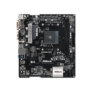 Материнская плата, ASRock, B450M-HDV R4.0 (4717677337617), AM4, B450, 2xDDR4 2933, 4xSATA3, 1xM.2, 1xD-Sub, 1xDVI-D, 1xPCI-Ex16, 1xPCI-Ex1, mATX — изображение 2