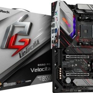 Материнская плата ASRock B550 PG VELOCITA /AM4, AMD B550, 4xDDR 4, 2xM.2, 2xPCI-E x16, Standard-ATX/ — изображение 2