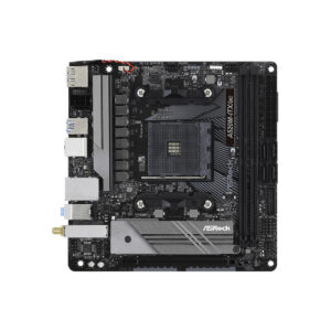 Материнская плата, ASRock, A520M-ITX/AC (4710483932045), AM4, A520, 2xDDR4 2667/2933/3200, 4xSATA3, 1xM.2 (PCI-E 3.0x4 или SATA3), 1xHDMI, 1xDP, 1xPCI-Ex16, WiFi, miniITX — изображение 2