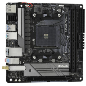 Материнская плата ASRock B550M-ITX/AC /AM4, AMD B550, 2xDDR 4, 1xM.2, 1xPCI-E x16, Mini-ITX — изображение 2