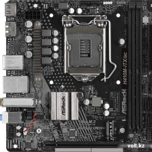 Материнская плата ASRock H410M-ITX/AC /LGA 1200, Intel H410, 2xDDR 4, 1xM.2, 1xPCI-E x16, Mini-ITX/ — изображение 1