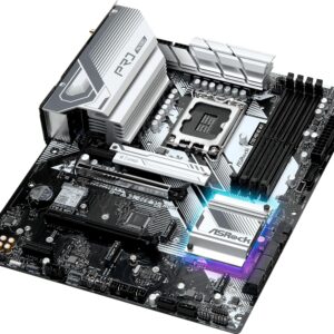Материнская плата ASRock Z790 PRO RS WIFI LGA1700 4xDDR5 8xSATA RAID 4xM.2 HDMI DP eDP ATX — изображение 2