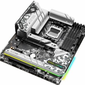 Материнская плата ASRock X670E STEEL LEGEND AM5 4xDDR5 4xSATA3 4xM.2 HDMI DP ATX — изображение 3