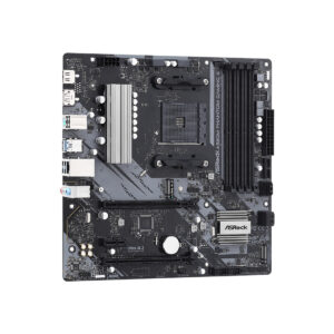 Материнская плата, ASRock, A520M PHANTOM GAMING 4 (4710483932915), AM4, А520, 2xDDR4 3200, 4xSATA3, 2xM.2 (1*PCIe Gen3x4, 1*PCIe Gen3x2 или SATA3), Raid, 1xHDMI, 1xDP, 2xPCI-Ex16, 1xPCI-Ex1, mATX — изображение 3