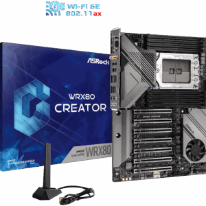 Материнская плата ASRock WRX80 Creator R2.0 Socket sWRX8 8xDDR4 8xSATA3 RAID 2xM.2 EATX — изображение 2