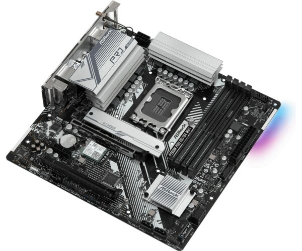 Материнская плата ASRock B760M PRO RS/D4 WIFI LGA1700 4xDDR4 4xSATA RAID 2xM.2 HDMI DP mATX 1 ddb3bb95 53c6 4fc2 a190 a5f3c710d136