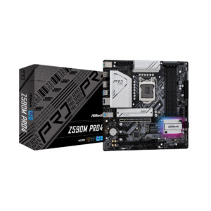 Материнская плата ASRock Z590M PRO4 /LGA 1200, Z590, 4xDDR 4, 2xM.2, 2xPCI-E x16, Micro-ATX/ 3 Материнская плата ASRock Z590M PRO4 /LGA 1200, Z590, 4xDDR 4, 2xM.2, 2xPCI-E x16, Micro-ATX/ — изображение 1