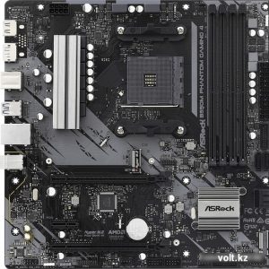 Материнская плата ASRock B550M PHANTOM GAMING 4 /AM4, AMD B450, 4xDDR 4, 2xM.2, 2xPCI-E x16, Micro-ATX/ — изображение 1