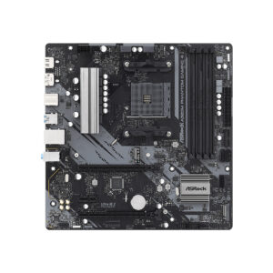 Материнская плата, ASRock, A520M PHANTOM GAMING 4 (4710483932915), AM4, А520, 2xDDR4 3200, 4xSATA3, 2xM.2 (1*PCIe Gen3x4, 1*PCIe Gen3x2 или SATA3), Raid, 1xHDMI, 1xDP, 2xPCI-Ex16, 1xPCI-Ex1, mATX — изображение 2