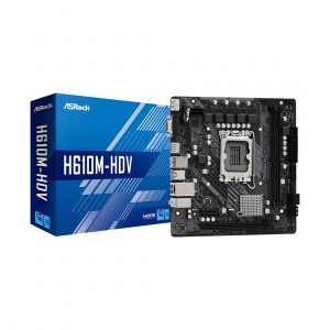 Материнская плата ASRock H610M-HDV/M.2 /LGA 1700, Intel H610, 2xDDR 4, 1xM.2, 1xPCI-E x16, Micro-ATX/ — изображение 1