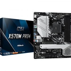 Материнская плата ASRock X570 Pro4 /AM4, AMD X570, 4xDDR 4, 3xM.2, 2xPCI-E x16, Micro-ATX/ — изображение 1