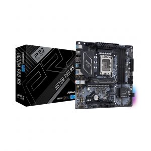 Материнская плата ASRock H670M PRO RS /LGA 1700, Intel H670, 4xDDR 4, 2xM.2, 2xPCI-E x16, Micro-ATX/ — изображение 1